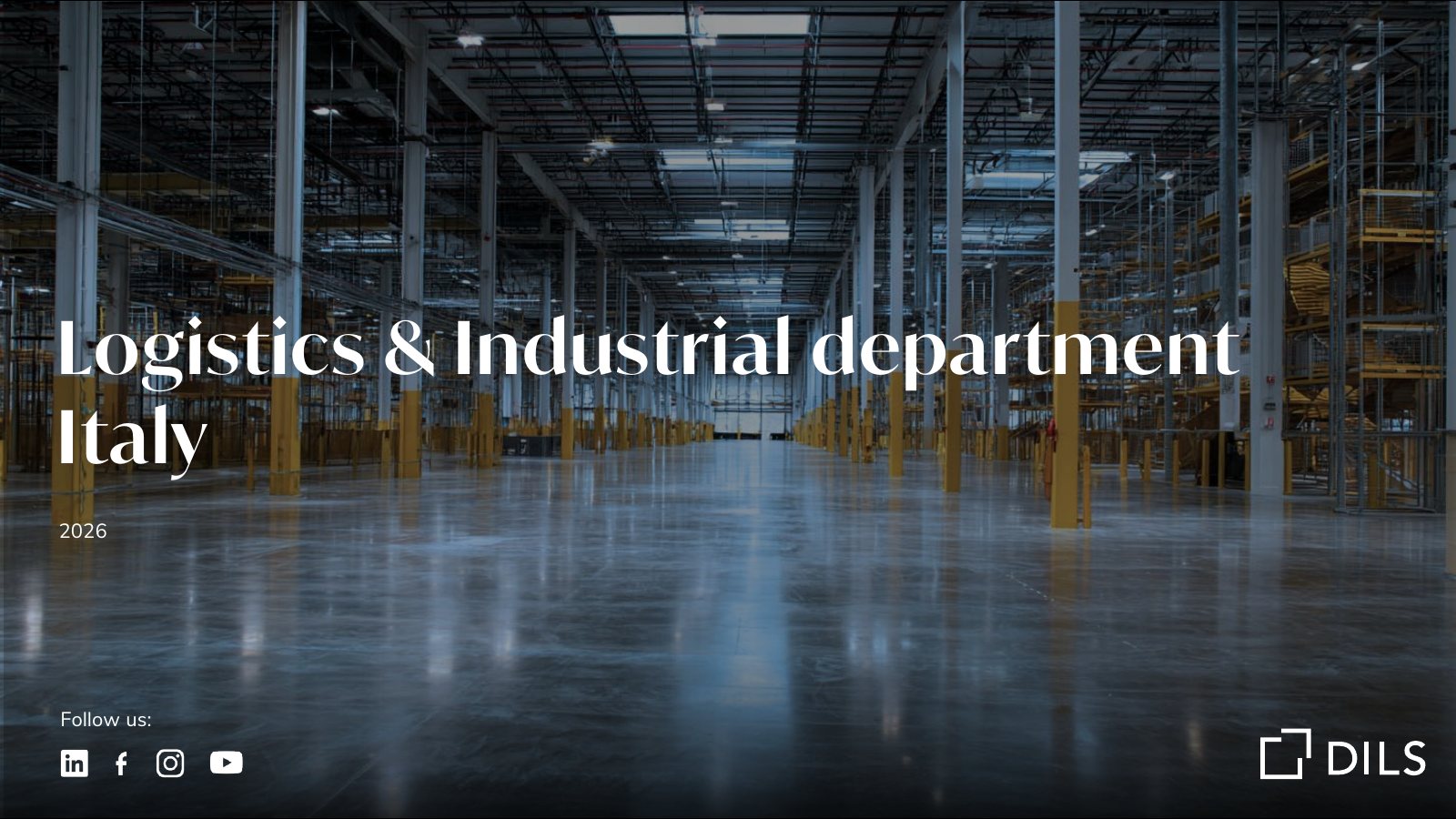 Pagina 1 di 48: copertina Dils Logistics & Industrial Department Italy 2026